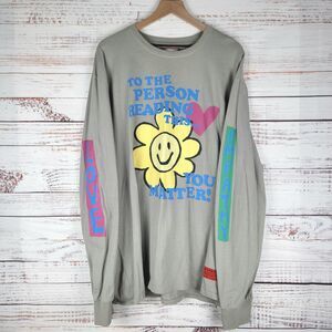 CHNGE Organic Cotton T Shirt Mens Size 3XL L/S "...You Matter!" Logo Tee Gray